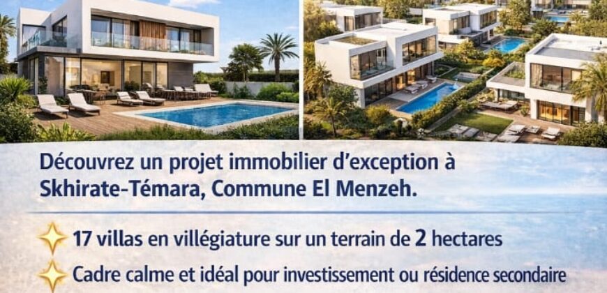 🏡 Projet Résidentiel – Lotissement & Construction de Villas | El Menzeh – Skhirate-Témara