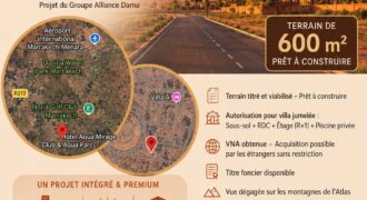 TERRAIN D’EXCEPTION POUR VILLA DE PRESTIGE À MARRAKECH