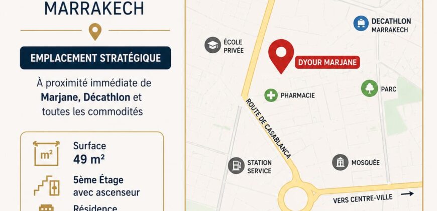 APPARTEMENT TITRÉ À VENDRE – MARRAKECH