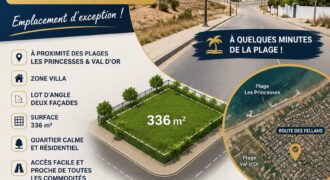 À Vendre – Magnifique Lot de Villa d&rsquo;Angle à Harhoura