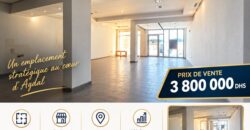 Local à vendre à Rabat Agdal – 200 m²